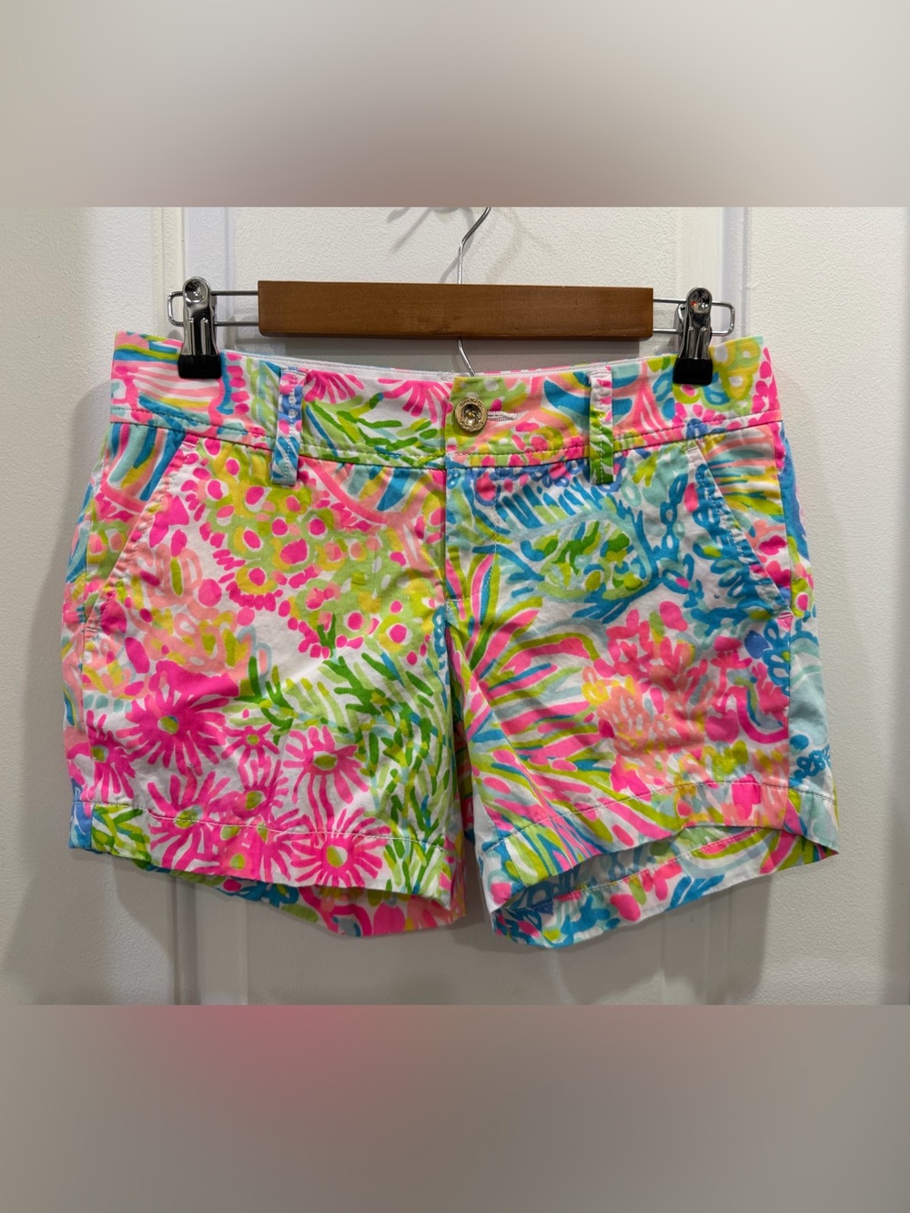 Lilly Pulitzer The Callahan Short Size 0 Tidal Wave Pans Garden Tropical Floral